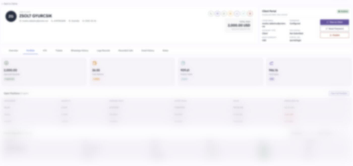 CRM client portfolio
